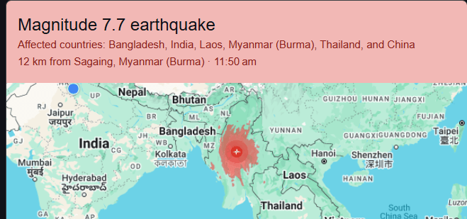 Earthquake LIVE: म्यांमार-थाईलैंड-बांग्लादेश में भूकंप से तबाही, 7.7 तीव्रता, इमारतें जमींदोज-सड़कों पर बड़ी-बड़ी दरारें