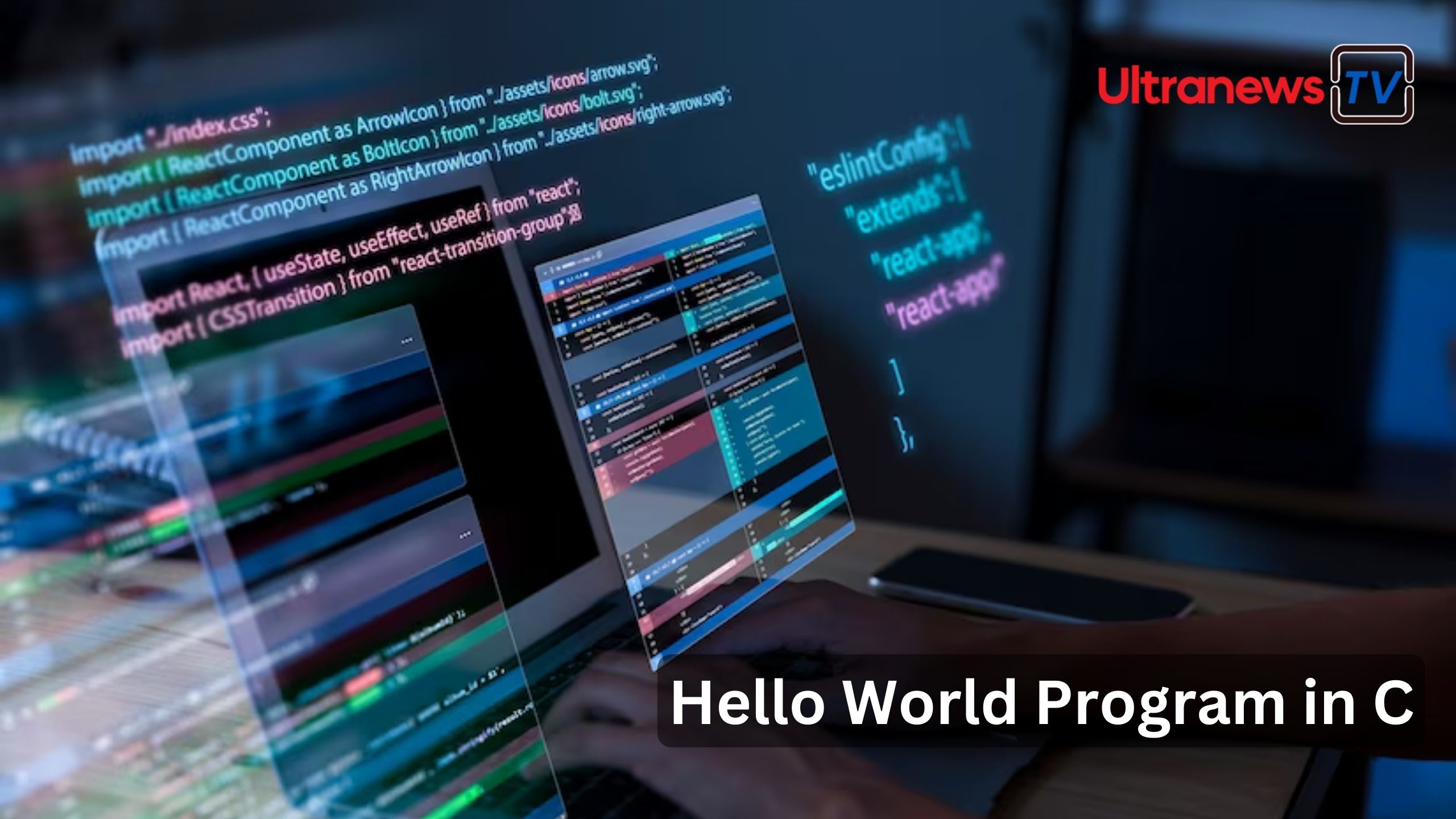 C में हेलो वर्ल्ड प्रोग्राम - Hello World Program in C language